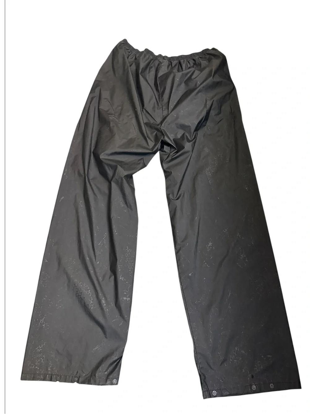 COLUMBIA Men’s Rain Pants SZ XXL Black Elastic Waistband Outdoors